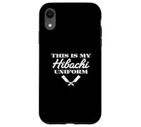 C'est Mon Uniforme Hibachi Teppanyaki Japanese Hibachi Chef Coque pour iPhone XR