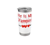 C'est mon vampire Elle est mon couple de vampires, mes parents, Halloween Gobelet isotherme en acier inoxydable double paroi