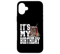C'est My Birthday Bâton de Patinage spécial Joueurs de Hockey Coque pour iPhone 16 Plus