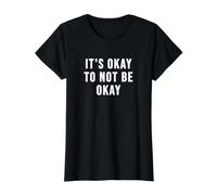 C'est Normal de ne Pas être OK T-Shirt Graphique avec Valeur, Femme, Noir, L