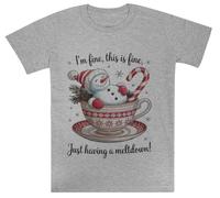 C'est Normal Je Craque Juste Kids Grey Tee Camiseta De Manga Corta Para Niños Kids Grey Tee Children Short Sleeve T-Shirt