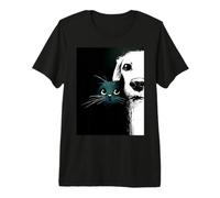 C'est Nous, l'amitié d'un Chat et d'un Chien. T-Shirt Haut de Gamme