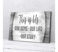 C'est nous, notre maison, notre vie, notre histoire, impressions sur toile, art mural