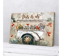 C'est nous, notre vie, notre maison, notre histoire, impressions sur toile cardinales, art mural