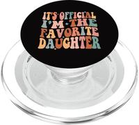 C'est Officiel I'm The Favorite Daughter Colorful Groovy PopSockets PopGrip pour MagSafe