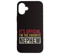 C'est officiel I'm The Favorite Nephew Vintage Birthday Coque pour iPhone 16 Plus