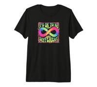 C'est OK d'être différent | Autism Infinity - Groovy Melting T-Shirt Haut de Gamme