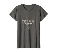C'est Papy Qui Commande Quand Mamie n'est Pas la T-Shirt, Femme, Asphalte, M