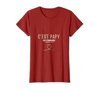 C'est Papy Qui Commande Quand Mamie n'est Pas la T-Shirt, Femme, Canneberge, XXL