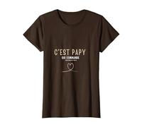 C'est Papy Qui Commande Quand Mamie n'est Pas la T-Shirt, Femme, Marron, M