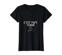 C'est Papy Qui Commande Quand Mamie n'est Pas la T-Shirt, Femme, Noir, L