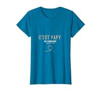 C'est Papy Qui Commande Quand Mamie n'est Pas la T-Shirt, Femme, Saphir, L