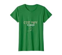 C'est Papy Qui Commande Quand Mamie n'est Pas la T-Shirt, Femme, Vert Kelly, L
