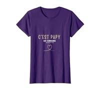 C'est Papy Qui Commande Quand Mamie n'est Pas la T-Shirt, Femme, Violet, L