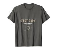 C'est Papy Qui Commande Quand Mamie n'est Pas la T-Shirt, Homme, Asphalte, 6XL