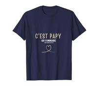 C'est Papy Qui Commande Quand Mamie n'est Pas la T-Shirt, Homme, Bleu Marine, 3XL