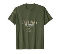 C'est Papy Qui Commande Quand Mamie n'est Pas la T-Shirt, Homme, Olive, XXL
