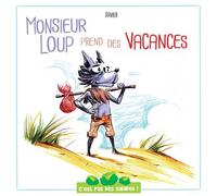 C'est pas des salades:monsieur loup prend des vacances - Claire-Lili Xavier - Komics Initiative - broché - Document jeunesse