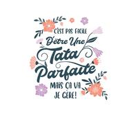 C'Est Pas Facile Dêtre Une Tata Parfaite Mais Ca Va Je Gère: Carnet de notes | Un dicton amusant pour les tantes