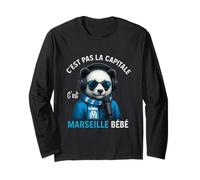 C'est Pas la Capital C'est Marseille bébé Cadeau Marseillais Manche Longue