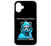 C'est pas la capitale c'est marseille bébé marseille fan Coque pour iPhone 16 Plus