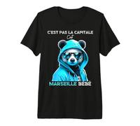 C'est Pas la Capitale C'est Marseille bébé Marseille Fan T-Shirt Haut de Gamme
