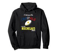 C'est Pas La Capitale C'est Rochelais Bébé Supporter Rugby Sweat à Capuche