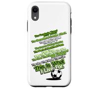 C'est pour ça Que Je vis pour Le Football Coque pour iPhone XR