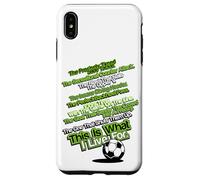 C'est pour ça Que Je vis pour Le Football Coque pour iPhone XS Max