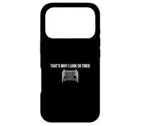 C'est Pourquoi J'Ai l'air si fatiguée, Un Nouveau Parent drôle Qui pleure Coque pour iPhone 17 Pro