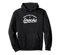 C'est Pourquoi Je suis Ici Snacks Inscription Humoristique et rétro Sweat à Capuche