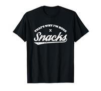 C'est Pourquoi Je suis Ici Snacks Inscription Humoristique et rétro T-Shirt