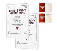 C'EST POURQUOI VOUS ÊTES À MOI - Livre souvenir pour couples, livre de souvenirs romantiques pour anniversaire,livres d'amour à remplir, journal relation romantique,histoire d'enregistrement (2pcs)