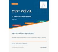 C'est prévu.: Le planificateur méthodique 2026-2027 - Méthode ROV - Collège, lycée et études supérieures