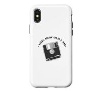 C'est Quel âge J'Ai Diskette Retrospecter Module Coque pour iPhone X/XS