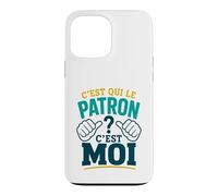 C'est Qui Le Patron? C'est Moi ! Humour Chef Boss Patron Coque pour iPhone 13 Pro Max