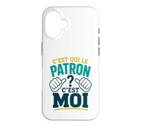 C'est Qui Le Patron? C'est Moi ! Humour Chef Boss Patron Coque pour iPhone 16