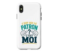 C'est Qui Le Patron? C'est Moi ! Humour Chef Boss Patron Coque pour iPhone X/XS