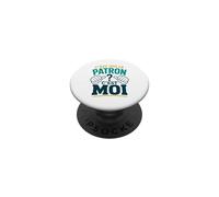 C'est Qui Le Patron? C'est Moi ! Humour Chef Boss Patron PopSockets PopGrip Adhésif