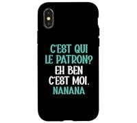 C'est Qui Le Patron Eh Ben C'est Moi Cadeau Humour Coque pour iPhone X/XS