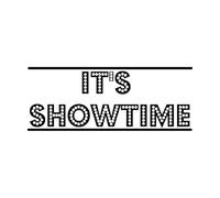 C'est Showtime Cinéma Salle de jeux pour enfants. Stickers gravés 50.4x129.9cm Multicolore Noir