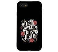 C'est si doux de faire confiance à Jesus Boho Floral Christian Coque pour iPhone SE (2020) / 7 / 8