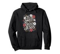 C'est si doux de faire confiance à Jesus Boho Floral Christian Sweat à Capuche