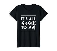 C'est Tout Grec pour Moi T-Shirt Graphique avec Valeur, Femme, Noir, M