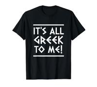 C'est Tout Grec pour Moi T-Shirt Graphique avec Valeur, Homme, Noir, S