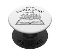 C'est trop Non-fictionnel en Dehors de Book Lover PopSockets PopGrip Adhésif