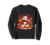 C'est un arbre d'automne en forme de feuille de chat d'automne pour Thanksgiving Sweatshirt