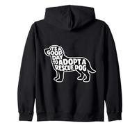 C'est Un Bon Jour pour Adopter Un volontaire de Chien de Sauvetage Sweat à Capuche