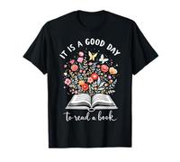 C'est Un Bon Moment pour Lire Les Amateurs de Livres Floraux Inspirants T-Shirt