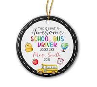 C'est Un Bus Scolaire Génial Ornement Suspendu Drôle Décoration De Noël A Suspendre avec Ficelle Pendentif De Noël pour Festival Fête Maison